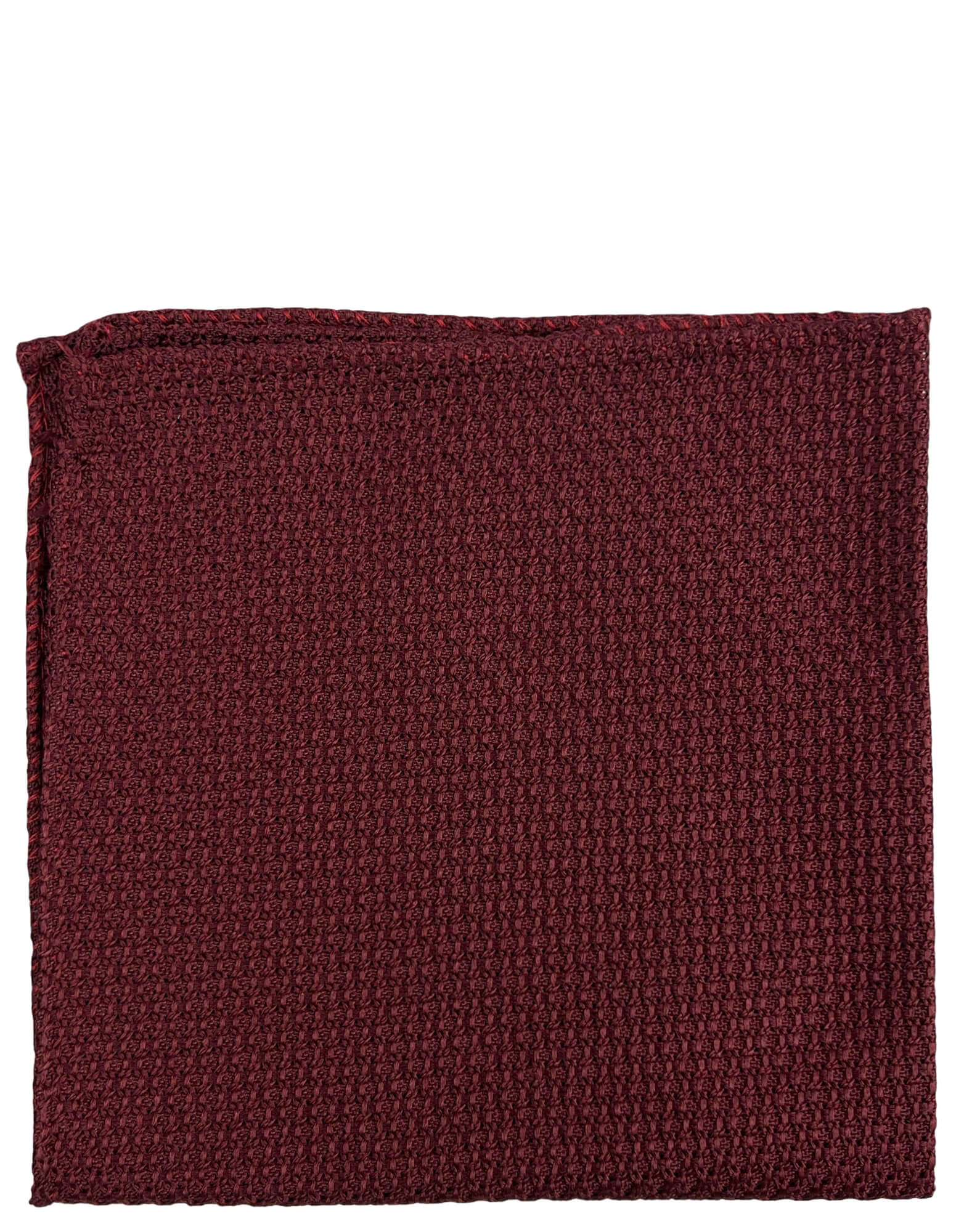 DÉCLIC Premium Grenadine Pocket Square - Burgundy