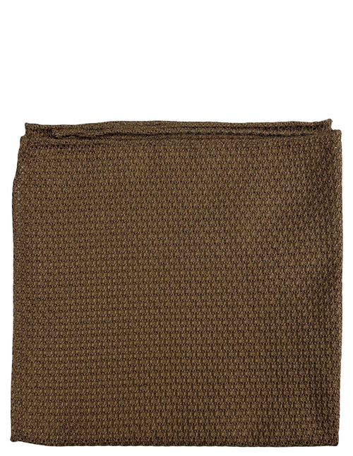 DÉCLIC Premium Grenadine Pocket Square - Caramel