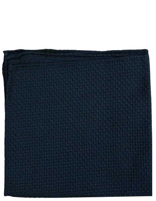 DÉCLIC Premium Grenadine Pocket Square - Dark Navy