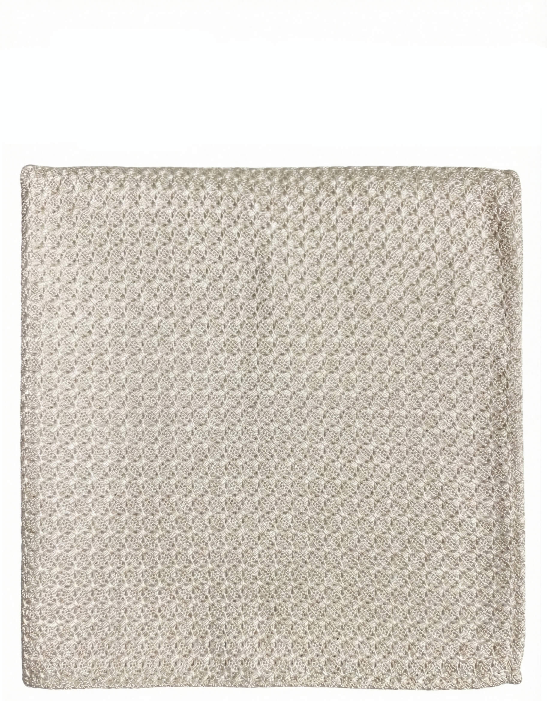 DÉCLIC Premium Grenadine Pocket Square - Natural