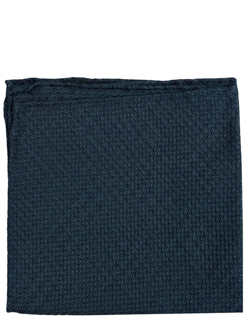 DÉCLIC Premium Grenadine Pocket Square - Navy