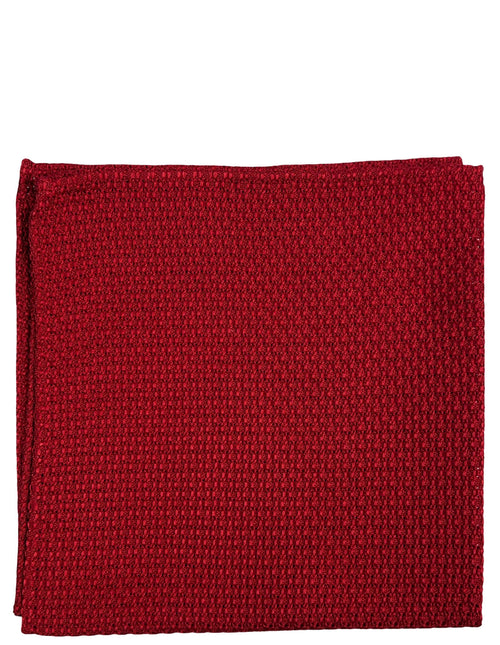 DÉCLIC Premium Grenadine Pocket Square - Red