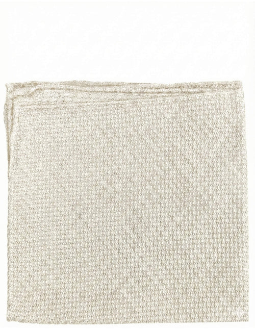 DÉCLIC Premium Grenadine Pocket Square - White
