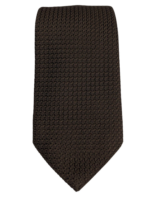 DÉCLIC Premium Grenadine Tie - Brown