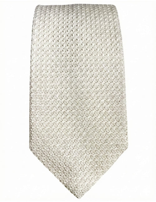 DÉCLIC Premium Grenadine Tie - White
