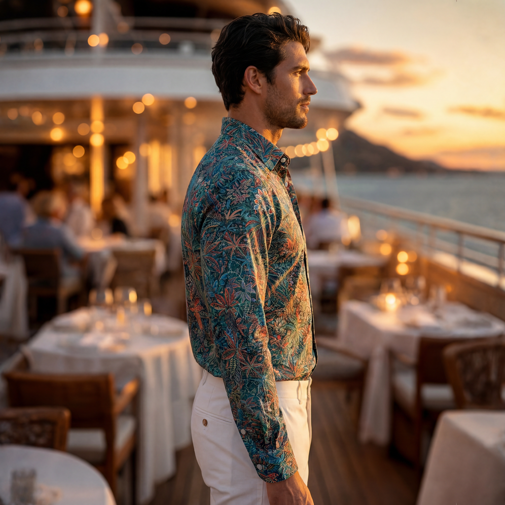 DÉCLIC Liberty Grosvenor Voyage Print Shirt
