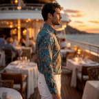 DÉCLIC Liberty Grosvenor Voyage Print Shirt