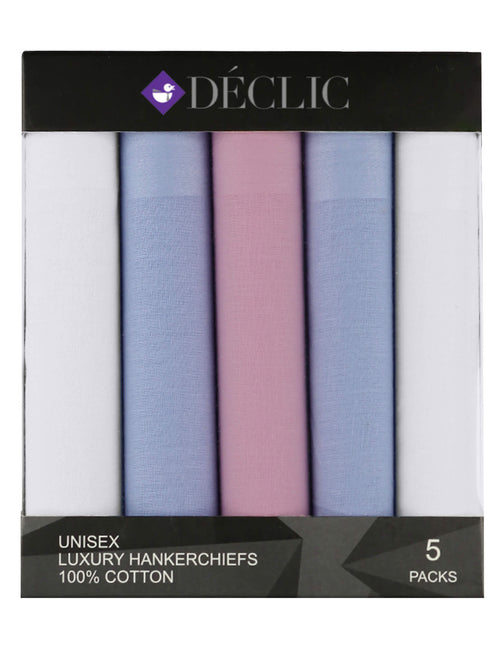 DÉCLIC Cotton Handkerchieves (5 Pack) - Classic