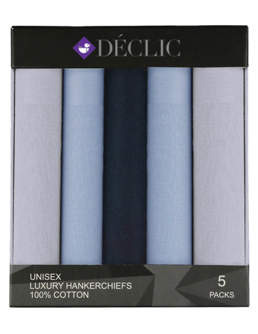 DÉCLIC Cotton Handkerchieves (5 Pack) - Classic