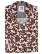 JF 'Haze' Paisley Linen/Cotton Print Shirt