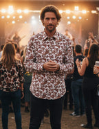 JF 'Haze' Paisley Linen/Cotton Print Shirt