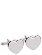 DÉCLIC Heart Cufflink - Silver