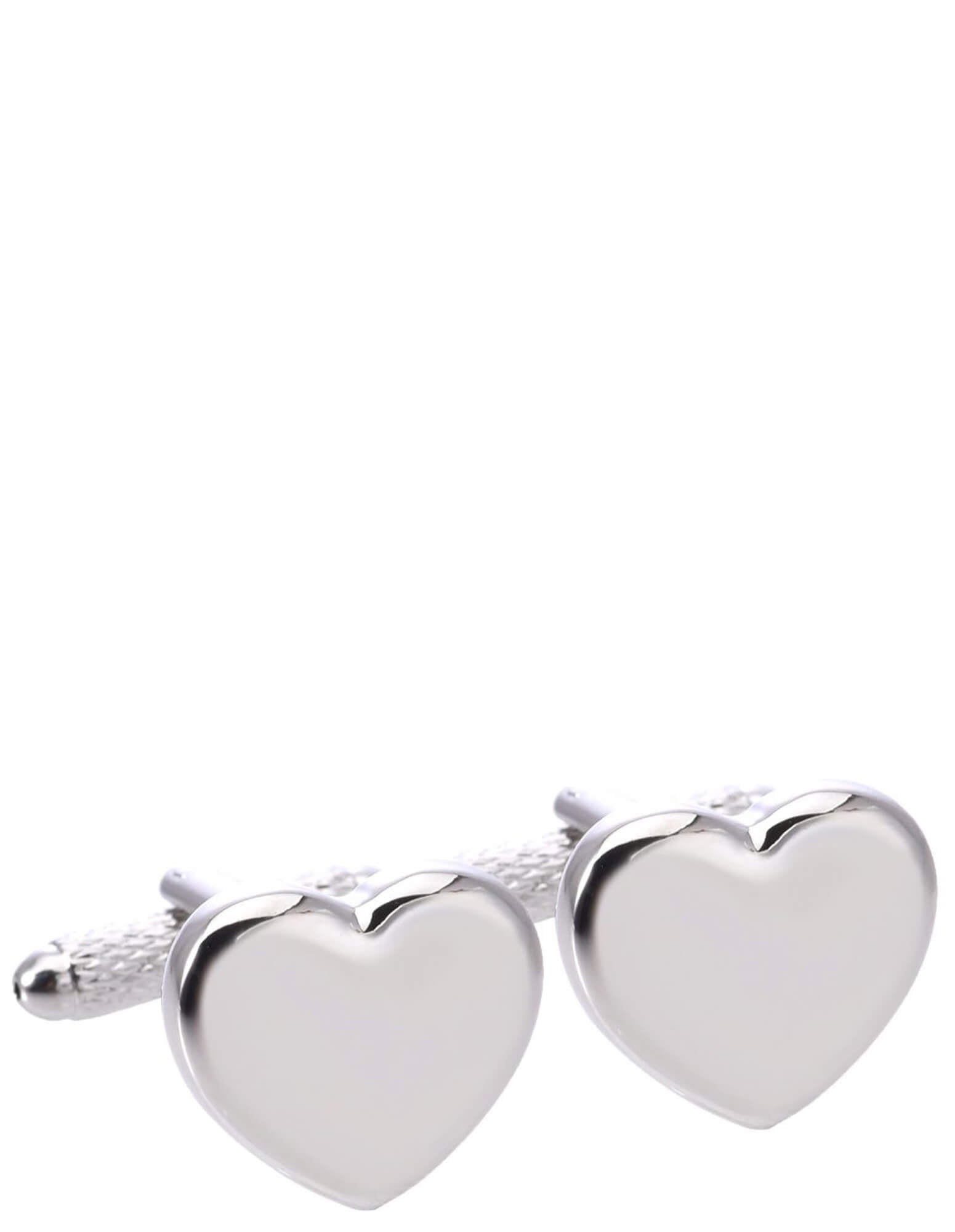 DÉCLIC Heart Cufflink - Silver