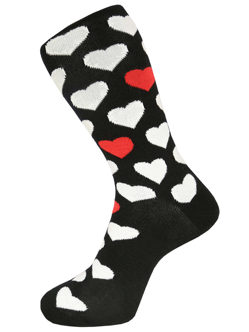 DÉCLIC Hearts Socks - Black