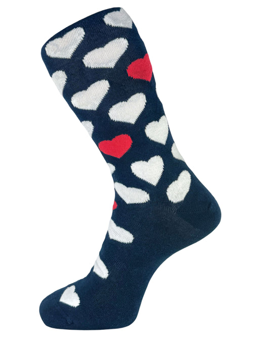 DÉCLIC Hearts Socks - Navy