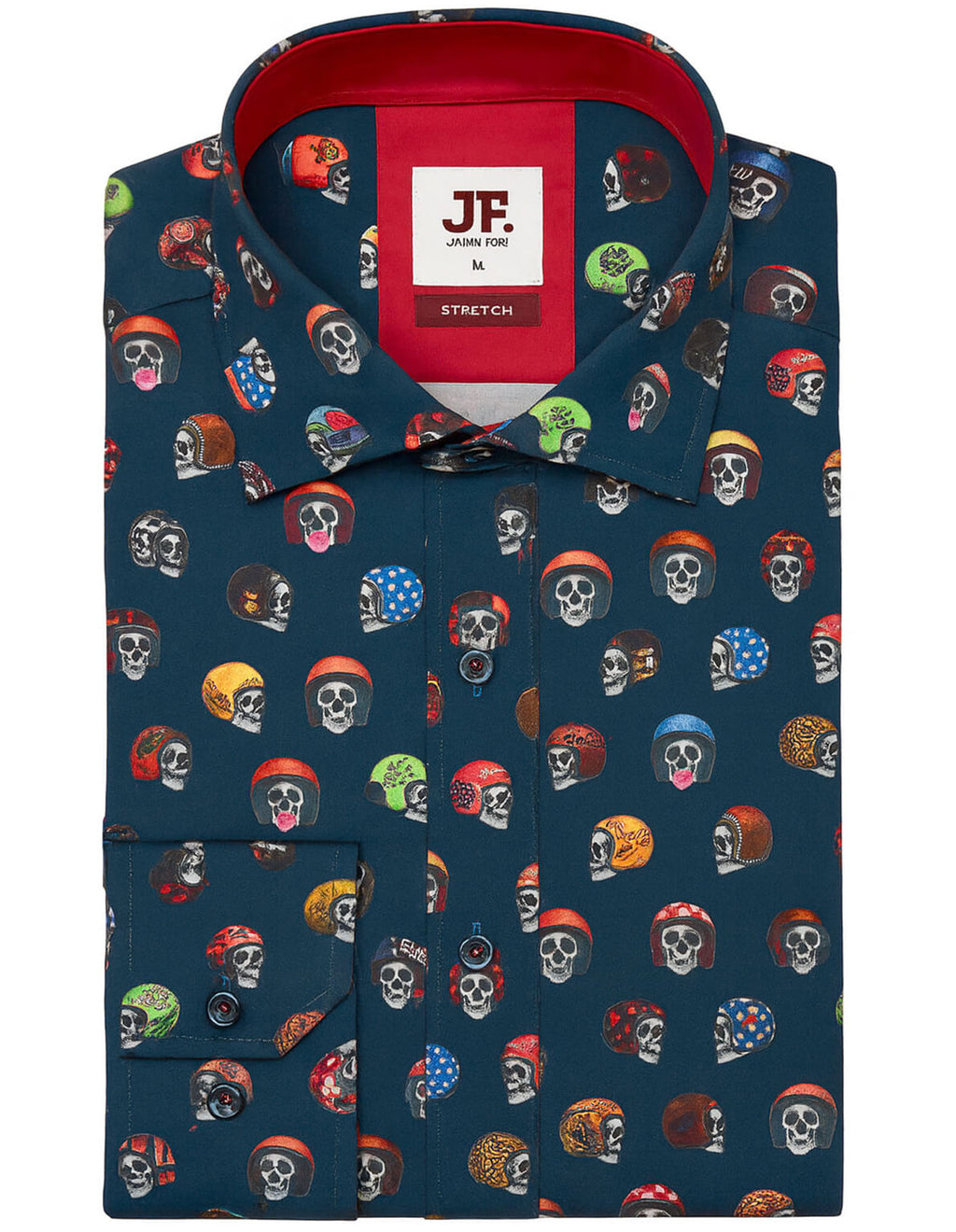 JF 'Crash Tested' Print Shirt - Navy