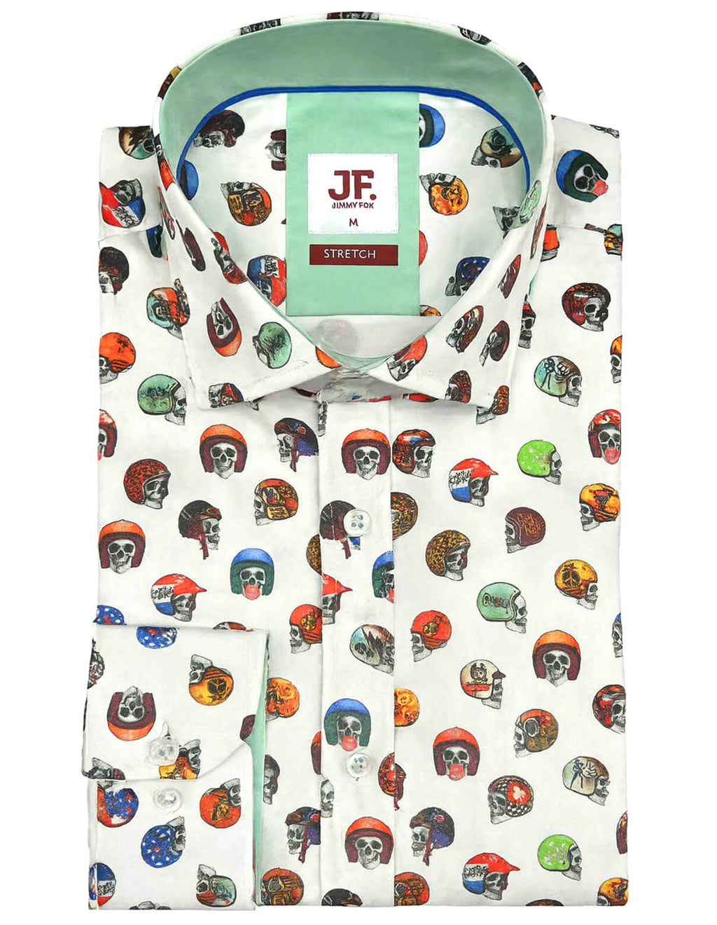 JF 'Crash Tested' Print Shirt - White