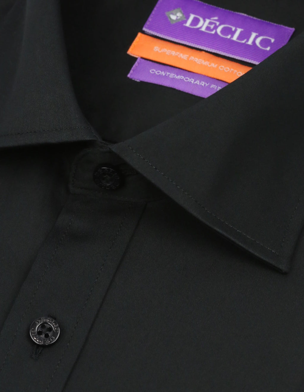 DÉCLIC Hitte Plain Shirt - Black