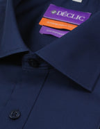 DÉCLIC Hitte Plain Shirt - Navy