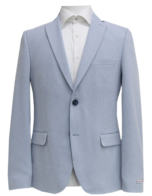 JF 'Hunter' Knitted Jacket - Sky