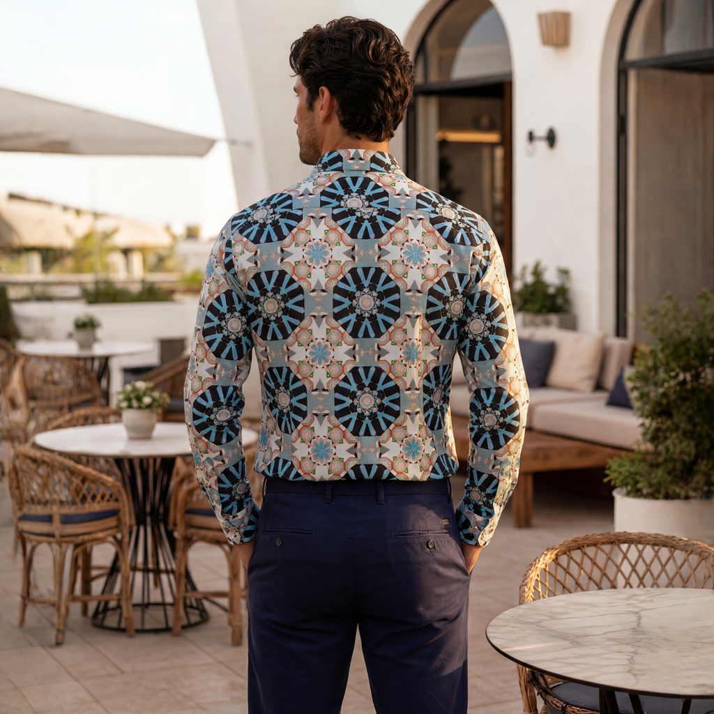 JF 'Kaleidoscope' Print Shirt - Multi colour
