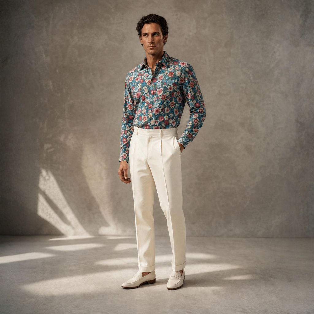 DÉCLIC JF Garden Stretch Shirt - Teal