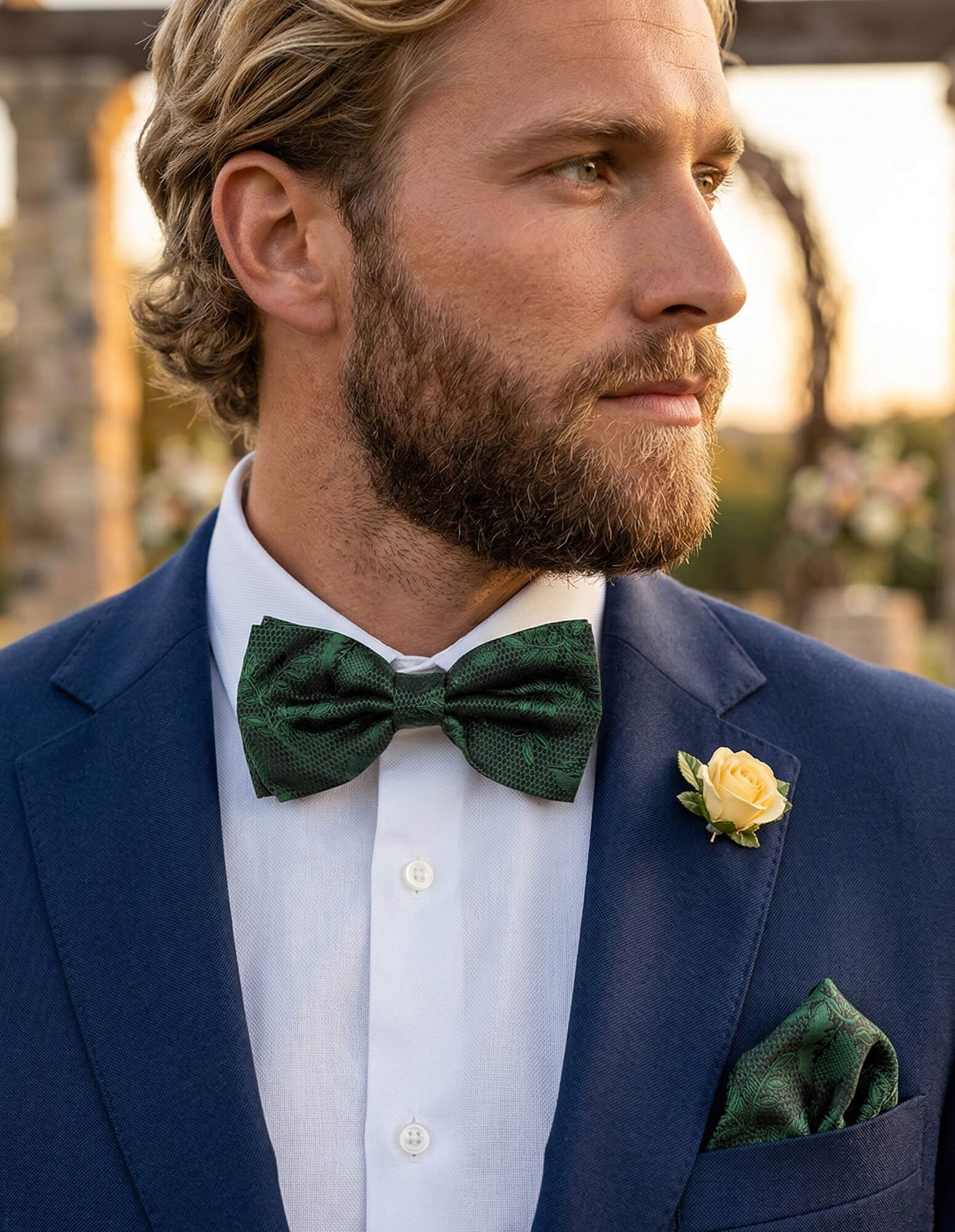 DÉCLIC Kontur Pocket Square - Green