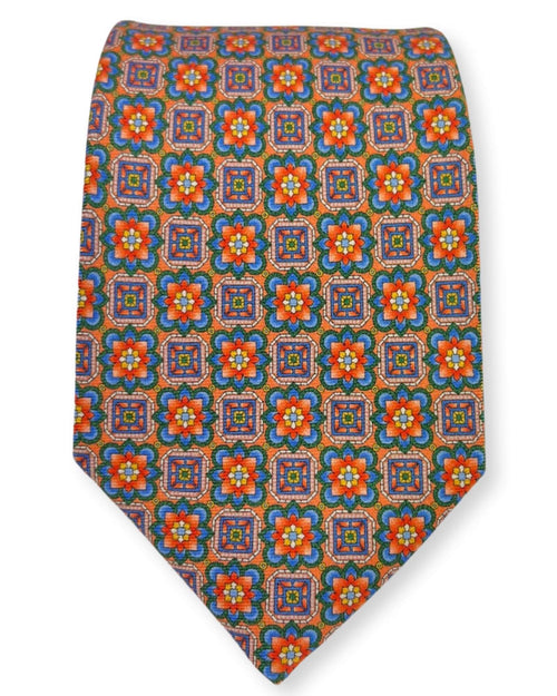DÉCLIC Magde Pattern Tie - Orange