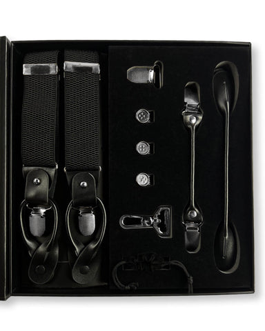 Menati Interchangeable 'Plain' Suspender Box - Black