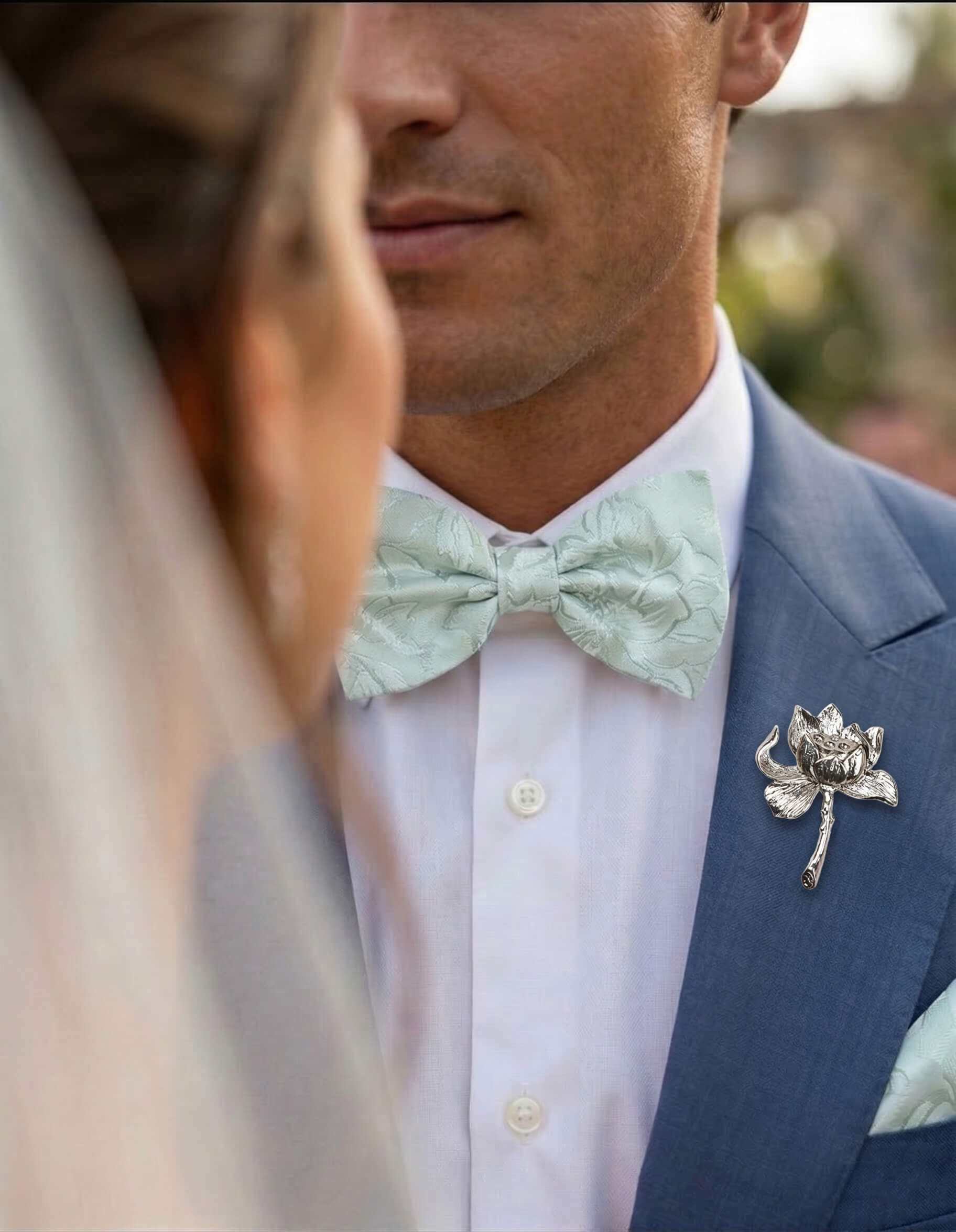 DÉCLIC Fable Pocket Square - Mint