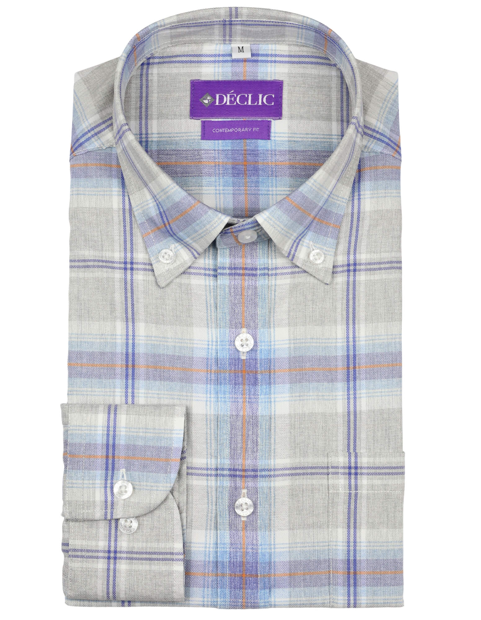 DÉCLIC Montclair Check Shirt - Grey