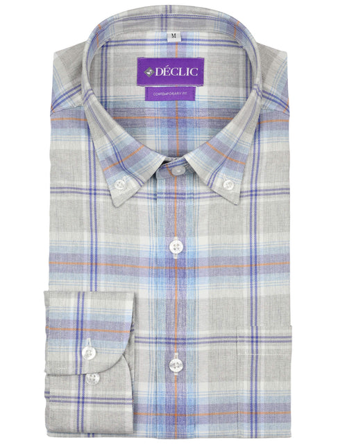 DÉCLIC Montclair Check Shirt - Grey