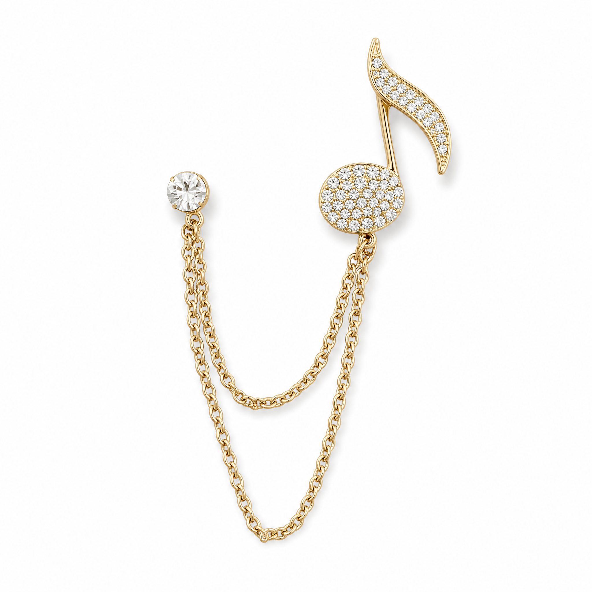 DÈCLIC 'Maestro' Music Note Lapel Pin - Gold