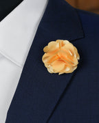 DÉCLIC Ornate Flower Lapel Pin - Yellow