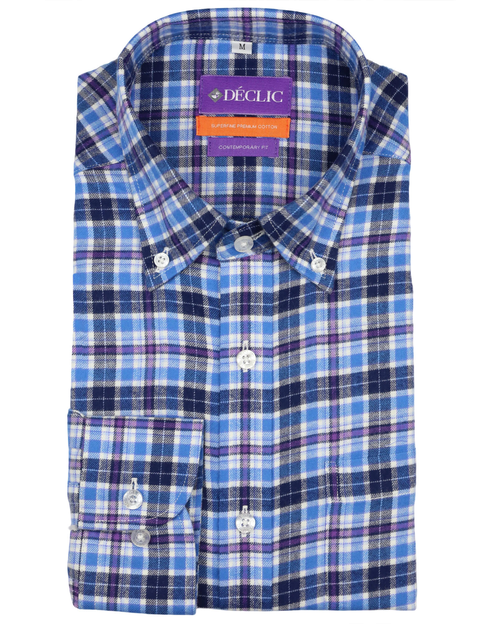 DÉCLIC Pelham Check Shirt - Blue