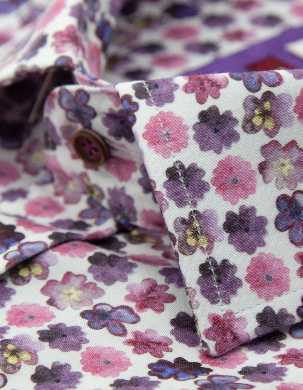 JF 'Pink Floral' Print Shirt - Pink