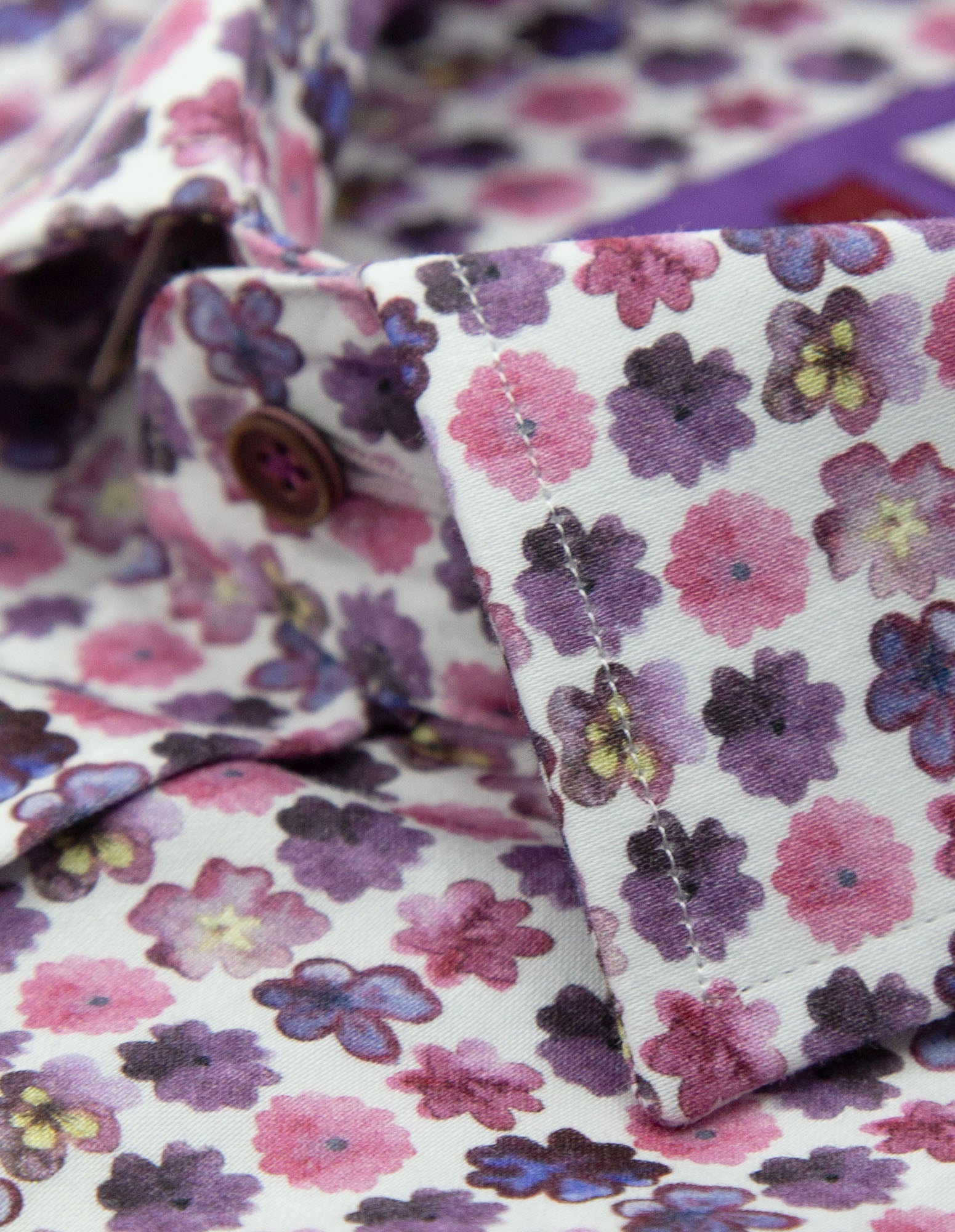 JF 'Pink Floral' Print Shirt - Pink