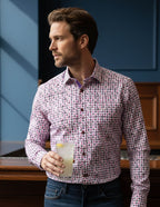 JF 'Pink Floral' Print Shirt - Pink