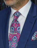 DÉCLIC Portishead Paisley Tie - Fuschia