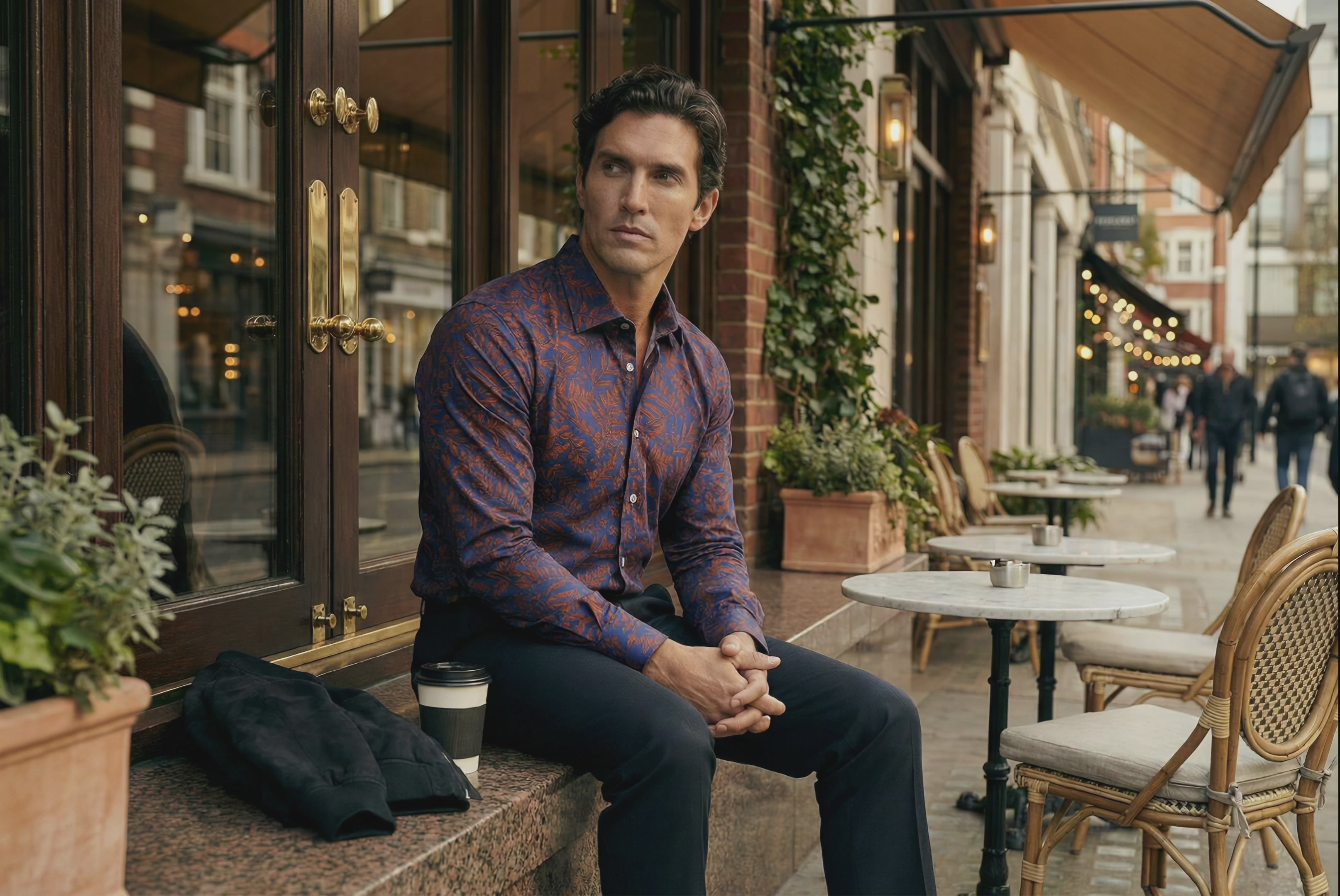 DÉCLIC Liberty Monty Print Shirt - Blue