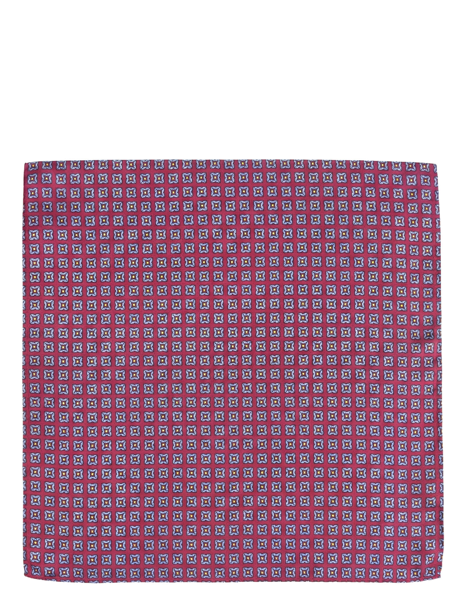 CANTINI Puglia Patterned Pocket Square - Magenta