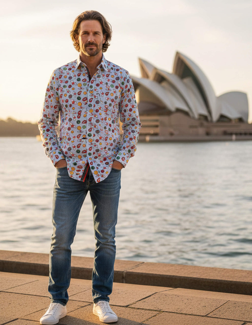 JF 'Retro Icons' Print Shirt - Assorted