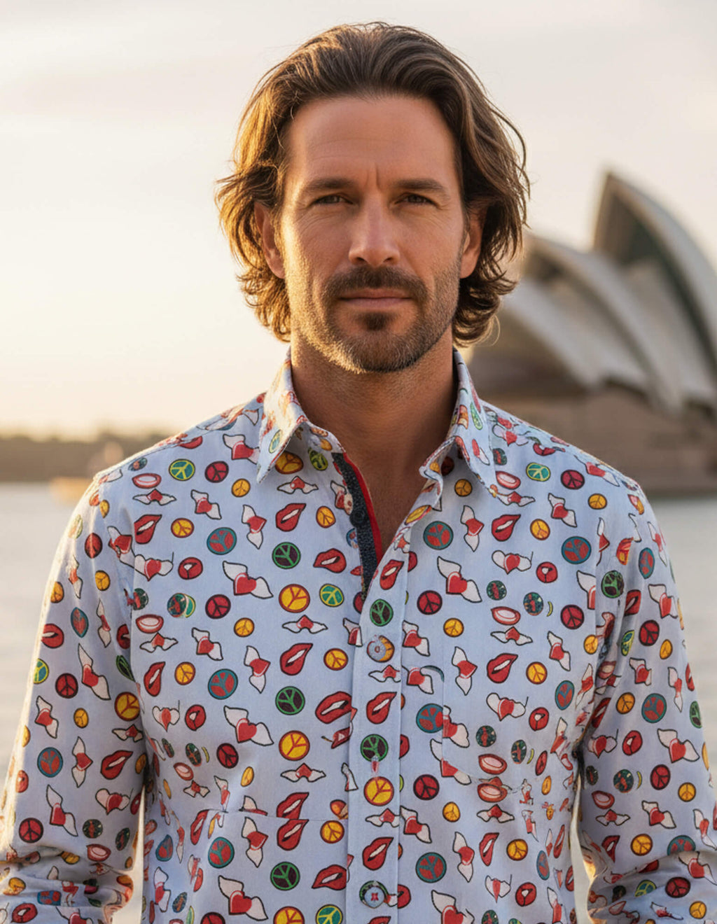 JF 'Retro Icons' Print Shirt - Assorted