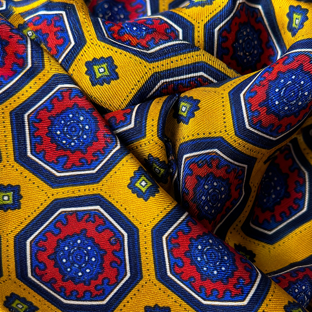 DÉCLIC Regent Silk Cravat – Gold