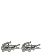 DÉCLIC Crocodile Cufflink - Sterling Silver