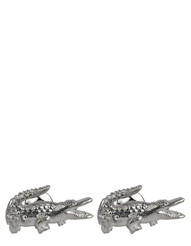 DÉCLIC Diamante Round Pave Cufflink - Silver