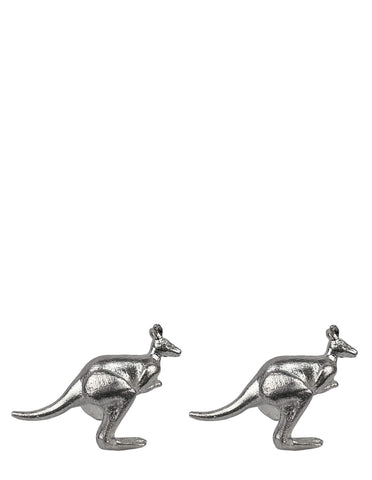 DÉCLIC Diamante Round Pave Cufflink - Silver