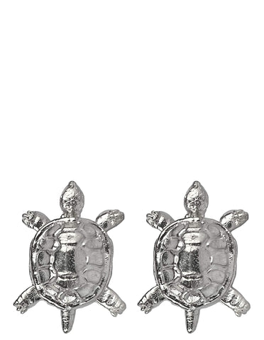 DÉCLIC Diamante Round Pave Cufflink - Silver