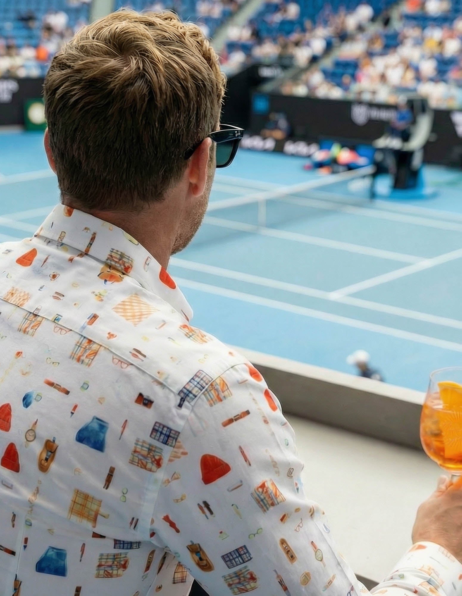 JF 'Threads' Print Shirt - White