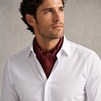 DÉCLIC Valentina Silk Cravat – Burgundy
